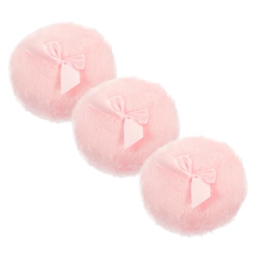 Vaguelly 3stücke Puder Schwämme Für Junge Mädchen Und Make-up Wiederverwendbar Flauschig Und Sanft Zur Haut Mit Praktischer Für Unterwegs Für Lose Und Trockene Puderanwendungen von Vaguelly