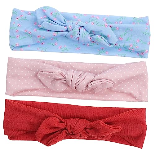 Vaguelly 3stücke Stirnband Kopfbedeckung Für Haar-accessoire Stirnband Junge Mädchen Hochwertiges Stoffmaterial Einfache Trage Exquisites Design Tolles Leuchtende Farben Sichere von Vaguelly