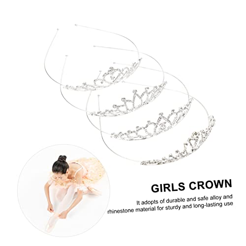 Vaguelly 4 STÜCKE Teiliges Haar Accessoires mit Funkelnden Strass Haarbändern Stirnband für Mädchen Party Tiara für Geburtstag und Tanz Langlebig und Stilvoll von Vaguelly
