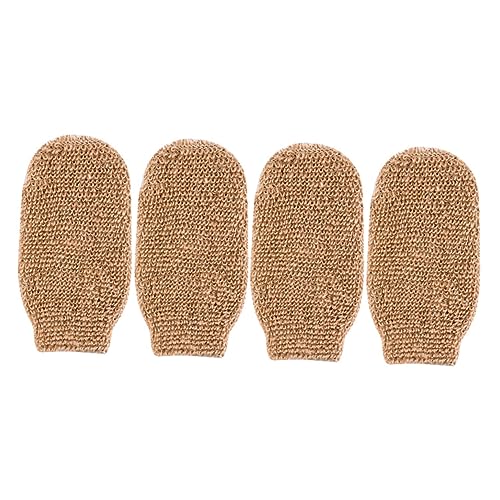 Vaguelly 4 Stück Badehandschuhe Peeling Schrubben Duschhandschuh Fausthandschuh Reinigungsmittel Luffa-handschuhe Peelen Frauen Tief Haut Duschschrubber Badeutensilien Spa-handschuhe Flachs Vaguelly 4 Stück Badehandschuhe Peeling Schrubben Duschhandschuh Fausthandschuh Reinigungsmittel Luffa-handschuhe Peelen Frauen Tief Haut Duschschrubber Badeutensilien Spa-handschuhe Flachs von Vaguelly