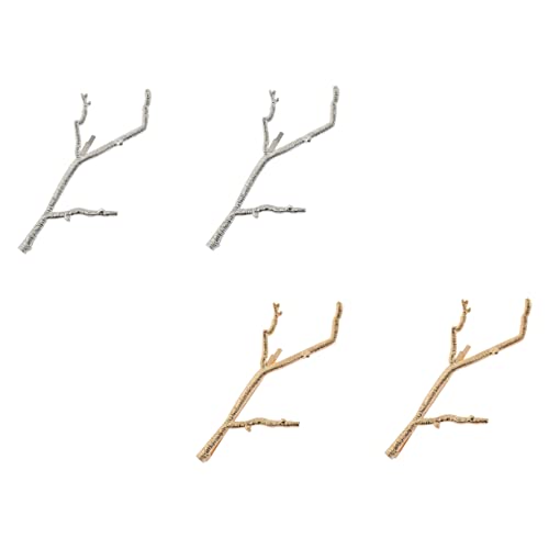 Vaguelly 4stücke Zweig Haarspange Vintage Stil Dekorative Haar Clips Für Damen Mädchen Rostfrei Lichtecht Langlebig Bruchfest Kopfschmuck Retro-accessoire von Vaguelly