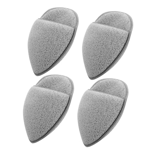 Vaguelly 4 Stück Gesichtsreiniger Entferner Kosmetikerin Peeling Gesichtswaschschwamm Schaum Gesichts- Pads Unterlage Sauber Schminkschwamm Kissen -puff Grey Hydrophiles Polyurethan von Vaguelly