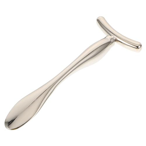 Vaguelly 4 Stück Metall Augencreme Massage Sticks Teiliges Silber Gold Förmig Leichtes Design Gesichtscreme Löffel Hautpflege Massage Werkzeug für Augenringe und Gesichtspflege von Vaguelly