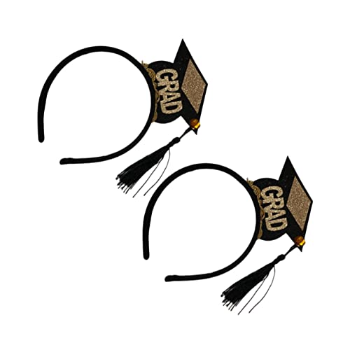 Vaguelly 4 Stück Mini Hut Haarreifen Stylische Haarschmuck für Abschlussfeiern Leichte und Dekorative Accessoires für Unvergessliche von Vaguelly