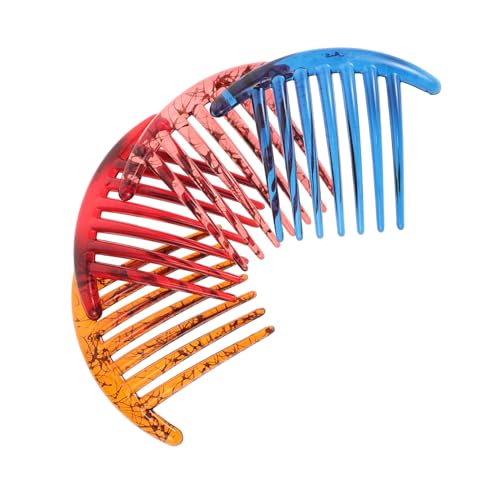 Vaguelly 4 Stück Teiliges Haarkamm Frauen Dekorative Einsteckkämme aus Leichtem Kunststoff Geeignet für Dicken Haaransatz Praktische Haarknoten accessoires und Stirnbänder für Vielseitige von Vaguelly