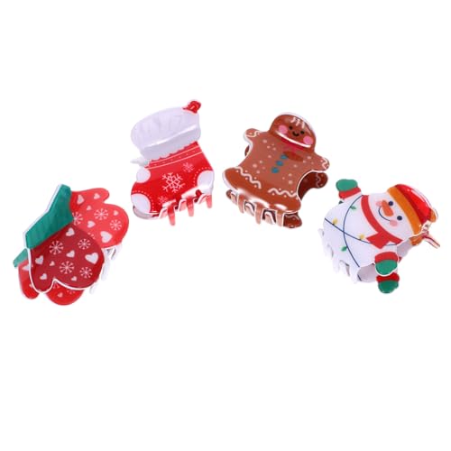 Vaguelly 4 Stück Teiliges Haarklammer für Frauen und Mädchen Stabile Kleine Haar Klaue Rutschfest Vielseitig für Dünnes Haar Geeignet für Weihnachten Geburtstage Hochzeiten und von Vaguelly