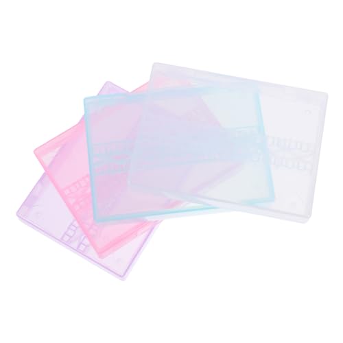 Vaguelly 4 Stück Teiliges Organizer mit Fächern Kompakte Aufbewahrungsboxen für Nagelfräser Schleifköpfe Langlebige Mini Werkzeughalter in Grün Weiß für Salon und Zuhause von Vaguelly