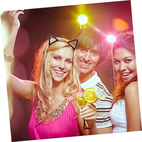 Vaguelly 4 Stück Teiliges Schwarze Spitzen Haarbänder mit Tierohren Elastisch und Bequem Haarschmuck Accessoires für Frauen Geeignet für Partys Alltag und Fotoshootings Vaguelly 4 Stück Teiliges Schwarze Spitzen Haarbänder mit Tierohren Elastisch und Bequem Haarschmuck Accessoires für Frauen Geeignet für Partys Alltag und Fotoshootings von Vaguelly