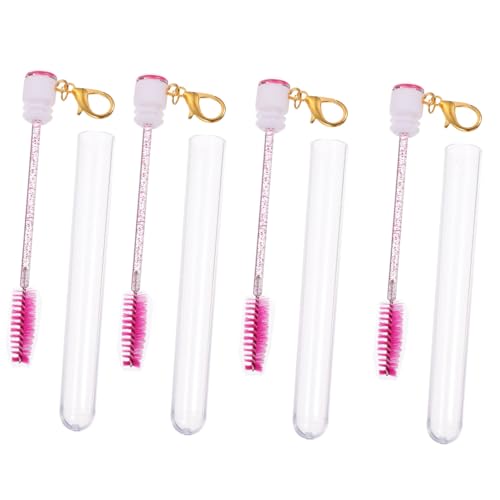Vaguelly 4stücke Wimpernbürste Wimpernkamm Mascara Augenbrauenbürste Pinselset Für Frauen Make-up Werkzeug Aus Kunststoff Und Kunstfasern Für Reisen Und Täglichen Gebrauch von Vaguelly