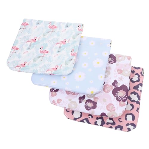 Vaguelly 4stücke Mini Kosmetiktasche Für Damen Kleine Lippenstiftetui Stylische Schminktasche Aus Kompakt Und Tragbar Für Make-up-aufbewahrung Und Draußen Mitnehmen von Vaguelly