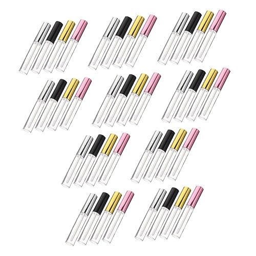 Vaguelly 40stücke Leere Tragbare Lip Gloss Tubes Container Mit Pinsel Kopf Im Inneren Auslaufsicher Abs Behälter Für Lippenbalsam Lidschatten von Vaguelly