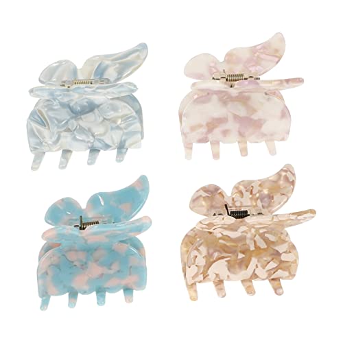 Vaguelly 4stücke Schmetterlings Haarklammern Für Damen Haarclips Strapazierfähigem Material Rutschfest Und Vielseitig Einsetzbar Für Kreative Frisuren von Vaguelly