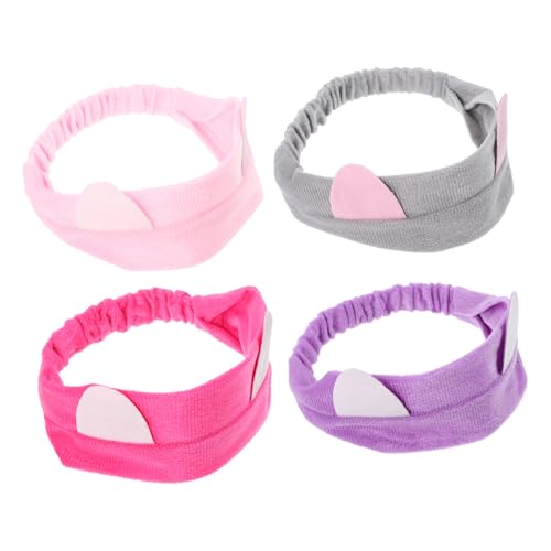 Vaguelly 4stücke Teiliges Katzenohren Haarbänder Für Spa Makeup Und Cosplay Süße Kopfband-accessoires Für Partys Yoga Und von Vaguelly