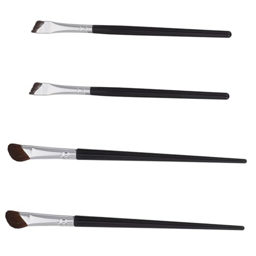 Vaguelly 4stücke Abgewinkelter Augen-make-up Eyeliner Pinsel Für Lidschattenpinsel Und Brauenpinsel Mit Feiner Spitze Für Präzises Auftragen von Vaguelly