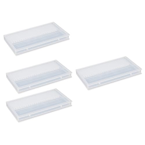 Vaguelly 4Stücke Nagelbohrer Organizer Teilig Transparente Aufbewahrungsbox Für Nagelbohrer Langlebig Und Praktisch Für Maniküre Und Pediküre Zur Sicheren Lagerung Schleifköpfe von Vaguelly
