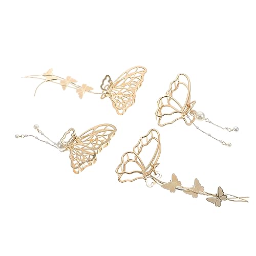 Vaguelly 4stücke Haarklammern Für Frauen Mit Quasten-design Exquisites Styling-tool Rutschfeste Haarklammern Accessoires Für Jeden Anlass von Vaguelly