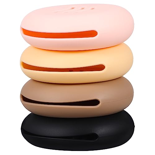 Vaguelly 4stücke Make-up Schwammhalter Aus Silikon Kosmetik Schwamm Organizer Mit Belüftungsdesign Für Puderquasten Mit Universeller Für Reisen Und Professionellen Gebrauch von Vaguelly