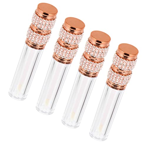Vaguelly 4stücke Balm Behälter Leere Lip Gloss Tube Für Lippenpflege Tragbare Lippenpflegeflasche Für Lippenöl Lippenstift Und von Vaguelly