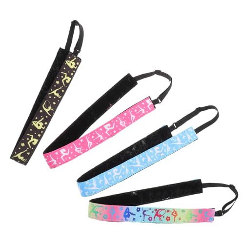 Vaguelly 4stücke Elastisches Schweißband Für Sport Rutschfestes Stirnband Für Mädchen Stretch-haarband Dehnbares Fitness-stirnband Sport-haarband Für Frauen Schweißbänder Für von Vaguelly
