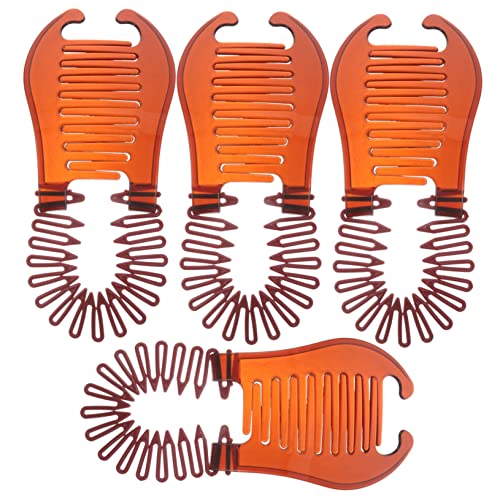 Vaguelly 4stücke Haarkämme Für Frauen Aus Kunststoff Biegsam Und Flexibel Als Haarstyling-tool Für Zöpfe Und Hochsteckfrisuren Praktisch Und Tragbar von Vaguelly