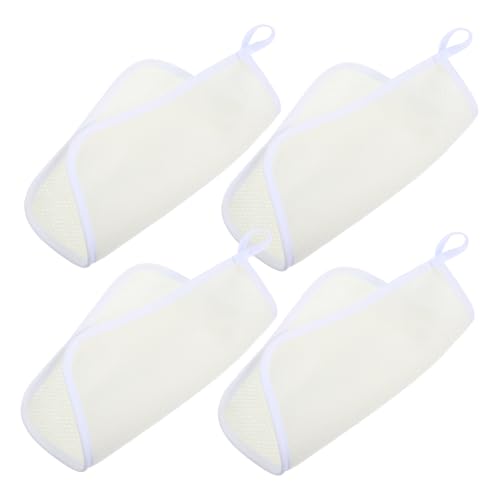 Vaguelly 4stücke Peeling-waschlappen Für Körper Und Gesicht Doppelseitige Duschschrubber-handtücher Sanft Gewebte Badetücher Für Männer Und Frauen Beige von Vaguelly