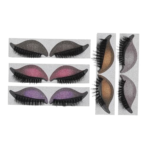 Vaguelly 5 Paare Augen-makeup Sticker mit Falschen Wimpern und Lidschattenpatches Atmungsaktive Wasserfeste Augenaufkleber für Frauen Anfängerfreundlich Perfektes Party Alltags-make-up von Vaguelly