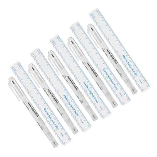 Vaguelly 5 Sätze Tattoo Makeup Marker mit Feiner und Breiter Spitze Doppelseitige Augenbrauen stifte mit Papier ruler Langlebig und Präzise für Microblading und Kosmetikstudio von Vaguelly