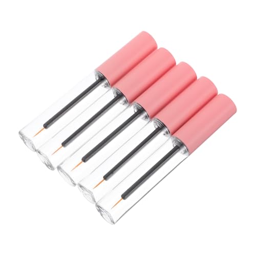 Vaguelly 5 Stück Leere Eyeliner Tube mit Applikator Auslaufsichere DIY Kosmetik Behälter für Flüssigen Eyeliner Wimpernöl und Mascara Wiederbefüllbar für Reisen und Zuhause von Vaguelly