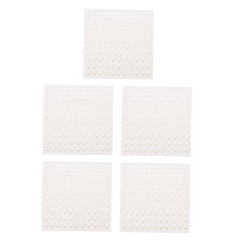 Vaguelly 5 Stück Selbstklebende Halbperlen Aufkleber Flache Cremeweiße Perlensticker Für Gesicht Körper Und DIY Bastelprojekte Hautfreundlich Und Langanhaltend von Vaguelly