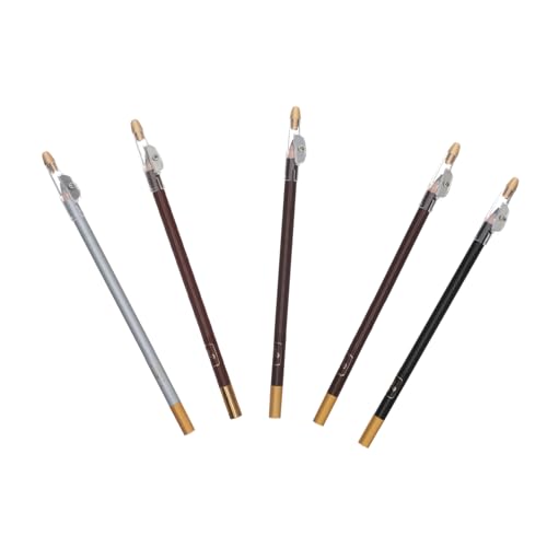 Vaguelly 5 Stück Teiliges Augenbrauenstifte mit Anspitzer Dünne Spitze für Natürliche Augenbrauen Makeup Tool für Präzise Konturen und Farbnuancen für von Vaguelly