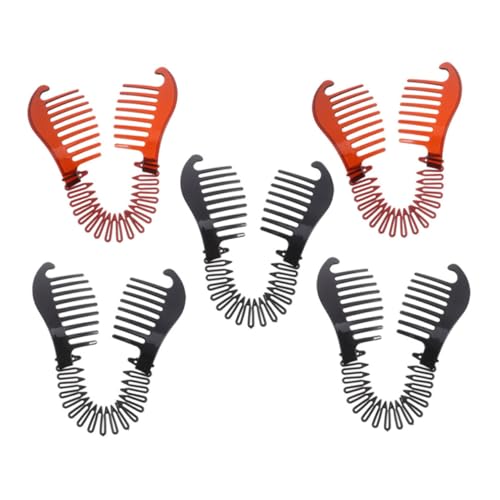 Vaguelly 5stücke Bananen-haarspangen Ineinandergreifenden Bananen-kamm-clips Für Frauen Und Mädchen Flexible Haarspange Und Kamm-clips Für Alltag Und Anlässe Sicherer Halt Ohne Druck von Vaguelly