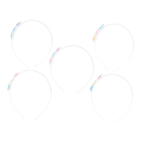 Vaguelly 5stücke Junge Mädchen Herz Haarreifen Cartoon Transparent Stirnband Haarband Für Mädchen Party Weihnachts Karneval Cosplay Hochzeit Geburtstag von Vaguelly