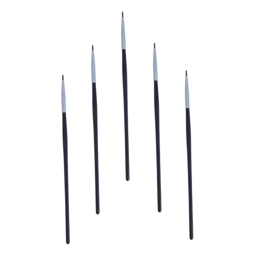 Vaguelly 5 Stück Teiliges Eyeliner Lippenpinsel Feine Spitze für Präzise Farb Glanzapplikation Kompakt und Tragbar für Professionelles Make up Reisen und Alltag Geeignet von Vaguelly