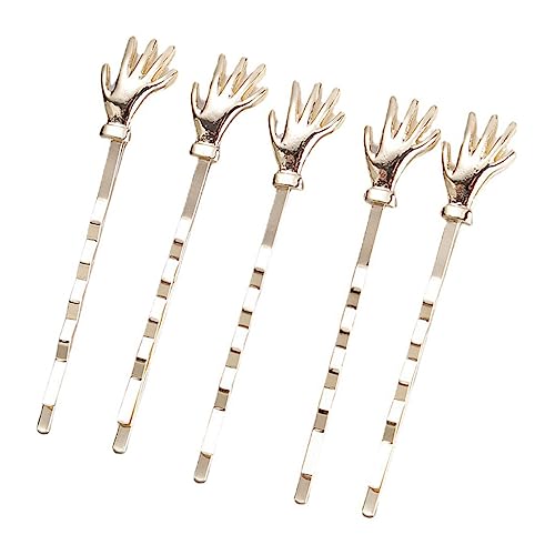 Vaguelly 5 Stück Teiliges Haarschmuck aus Legierungs Dekorative Haarklammern mit Schädel und Handdesign Kleine Haarspangen für Damen Leicht und Langlebig Vielseitig für Hochzeit und Alltag von Vaguelly