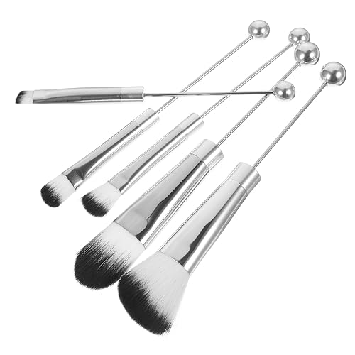 Vaguelly 5 Stück Teiliges Lidschatten und Pinselset mit Langlebigen Metallgriffen Weichen Synthetischen Borsten für Präzises Auftragen und Verblenden Geeignet für Frauen und Tägliches Make von Vaguelly