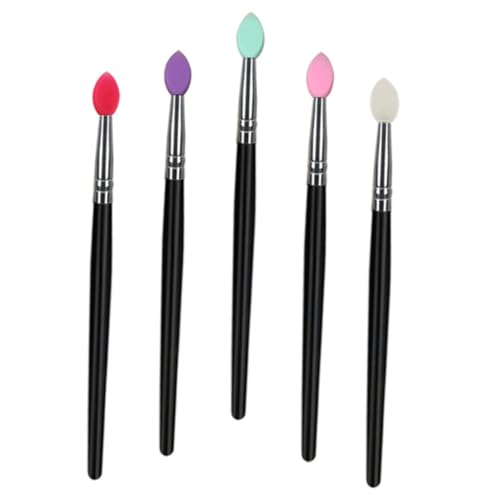 Vaguelly 5 Stück Teiliges Make up Pinsel für Gesicht und Augen Multifunktionale Lidschatten Puderpinsel mit Bunten Synthetischen Borsten Geeignet für Empfindliche Haut und Präzises von Vaguelly
