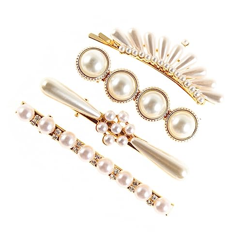 Vaguelly 5stücke Perlen Haarspangen Set Strass-haarnadel Haarschmuck Für Frauen Und Mädchen Schweiß-haarspange Mit Kunstperlen Modisches Und Exquisites Design von Vaguelly