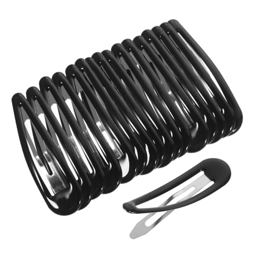 Vaguelly 50 Stück Teiliges Schwarze Metall haarspangen Rutschfeste Snap Haarclips für Damen Vielseitige Haarklammern für Alltag Party und Strand Stilvolle Haarschmuck accessoires von Vaguelly