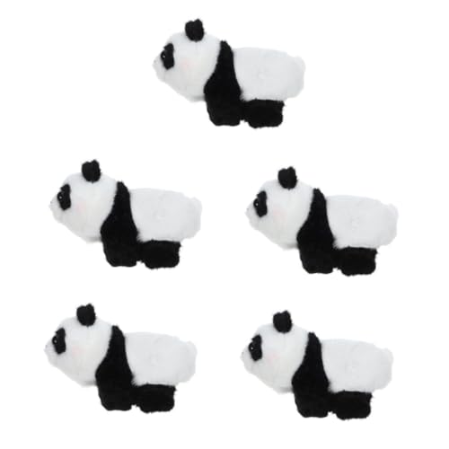 Vaguelly 5st Panda-armband Ausgestopftes Tier Stofftiere Handgelenkband Armbänder Handkette Armband Für Die Dekoration Plüsch-panda-klapparmband Slap-bands Für Partys Spielzeug Tuch Puppe von Vaguelly