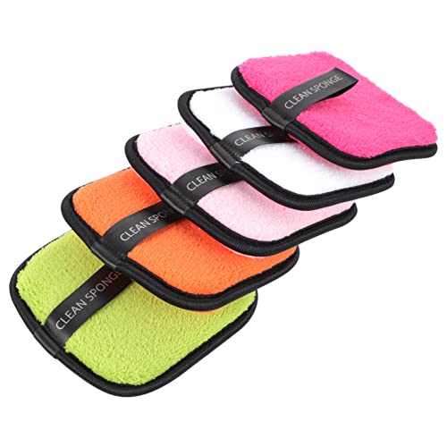 Vaguelly 5stücke Wiederverwendbare Make-up Entferner Pads Sanfte Reinigungsschwämme Für Gesicht Und Augen Für Tägliche Hautpflege Farben Zufällig von Vaguelly