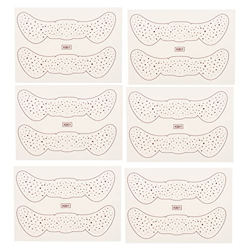 Vaguelly 6blätter Gesichtstatoos Aufkleber Temporäre Tattoos Aufkleber Schönheits-tattoos Für Halloweenkostüme Fitnessstudio Festivalpartys Fotoshootings von Vaguelly