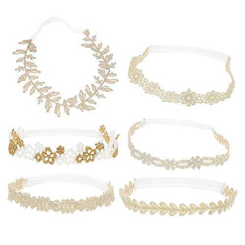 Vaguelly 6stücke Stirnbänder Mit Spitze Für Babymädchen Haarband Kopfbedeckung Haarschmuck von Vaguelly