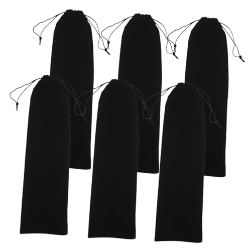 Vaguelly 6 Stück Organizer für Haarwerkzeuge friseur werkzeugtasche Haartool Aufbewahrungstasche reisen begradigen Schutz Größe Hitze lockenstab tasche Ärmel für Haarwerkzeuge Flanell Black von Vaguelly