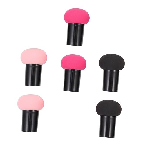Vaguelly 6 Stück Puderquaste Echte Wimperntusche Lipgloss Pilzschwamm Make Up Schwamm Kosmetik Mixer Make Up Grundlage Puff Make Up Set Mädchen Make Up Tool Schwamm Make Up von Vaguelly