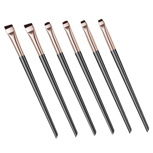 Vaguelly 6 Stück Teiliges Eyeliner Pinselset für Frauen Präzise Feinstpinsel mit Kompaktem Tragbarem Design Langlebig und Leicht für Präzises Augen Make Up Unterwegs und Vielseitige von Vaguelly