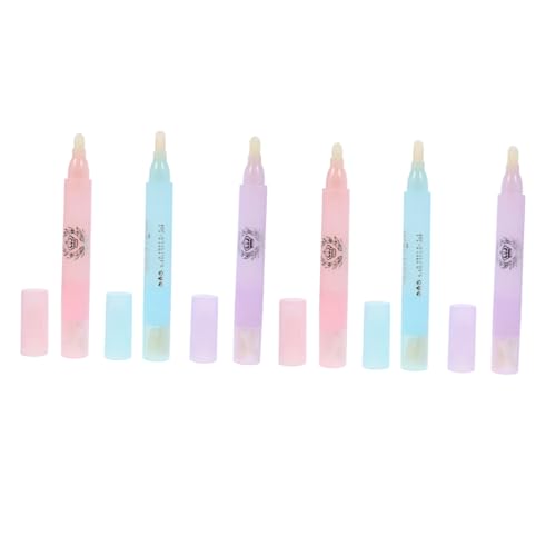 Vaguelly 6 Stück Teiliges Nagellack Korrekturset Maniküre Stifte Nail Polish Corrector Pen für Präzises Entfernen von Überschüssigem Lack Hautfreundlich für Anfänger und Profi Anwendung von Vaguelly