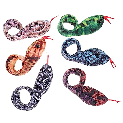 Vaguelly 6 Stück Teiliges Schlangen Slap Armband Verstellbare Klapparmbänder für Jungen und Mädchen Langlebiges Wiederverwendbares Partyspielzeug Geeignet für Erwachsene und Jugendliche von Vaguelly