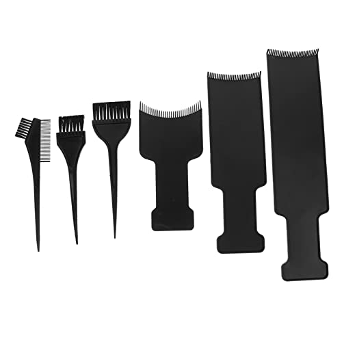 Vaguelly 6 Stück Werkzeug zum Färben von Haaren haarfärbepinsel hair dye hair color spray Haarfärbemittel-Pinsel Haarfärbewerkzeug Haarfärbemittel-Set Haartönungsset Plastik Black von Vaguelly