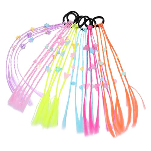 Vaguelly 6stücke Teiliges Geflochtene Haarbänder Für Junge Mädchen Bunte Haaraccessoires Für Partys Und Freizeit Mit Praktischen Haargummis Und Realistischer von Vaguelly