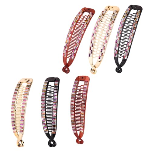 Vaguelly 6Stücke Fischförmige Haarklammern mit Haarnadeln für Damen Haareschwanzhalter für Hochzeiten und Besondere Anlässe Robuste und Wiederverwendbare von Vaguelly